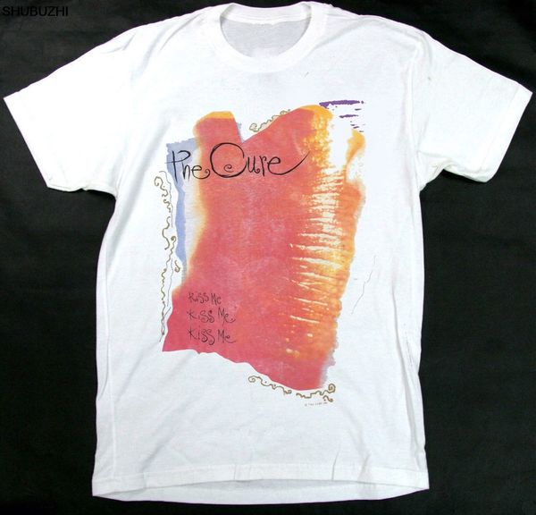 T-shirts pour hommes très rares 1987 traitement baiser Tour bande chemises Wave Smith 80s mode T-shirts été hommes T-shirts 230407