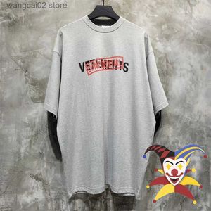 Heren T-shirts Vetements VERTROUWELIJKE Red Secret Seal T-Shirt Mannen Vrouwen 1 1 Hoge Kwaliteit Oversized T-shirt Tops Tee T230602