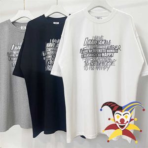 Heren t-shirts Vetements T-shirt Men Women Silver Overlay Letter Afdrukken Ronde NE T-shirt Oversized tops VTM G230301