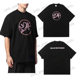 Camisetas para hombres Vetements Camiseta Hombres Mujeres Casual Este no es momento para el romance Vetements Tee Tops Angel Cupido Carta de amor Imprimir VTM Camisetas Top T230421