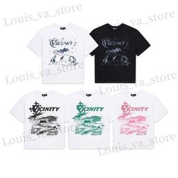 T-shirts pour hommes Viciny T-shirt Y2K Men Femmes Hip Hop Lettre graphique Imprimé gothique Tshirt oversize 2023 Nouveau Harajuku Casual Short Slve Tops T240419
