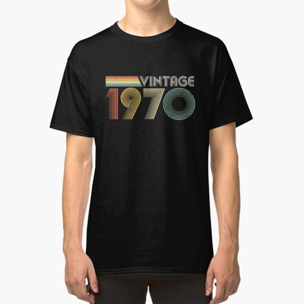 Camisetas para hombres Vintage Camiseta de regalo de 50 cumpleaños Viejo Retro 70S Coolmen's