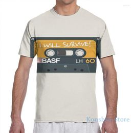 T-shirts pour hommes Bande audio vintage BASF Je survivrai! Hommes T-Shirt Femme Imprimé Mode Fille Chemise T-Shirt Pour Garçon T-shirts À Manches Courtes