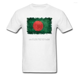 Hommes t-shirts Vintage Bangladesh drapeau Style tout coton chemise pour hommes hauts t-shirts mode fête des mères col rond t-shirt été