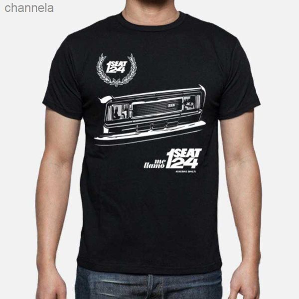 T-shirts pour hommes Vintage Classic Spain Car S E A T Seat 124 FI Front Face T-shirt. Nouveau 100% coton à manches courtes t-shirt col rond décontracté hommes haut