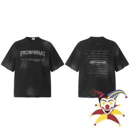 T-shirts masculins vintage far.Archive T-shirt masculin femme Ti-te-dyed archive tee t-shirt J240409