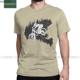 Camisetas de hombre Vintage Fullface MTB Camisetas Hombre Algodón Camisetas Mountain Bike Ciclismo Ciclismo Ciclista Bicicleta Biker Cycle Ride Camiseta de manga corta W0322