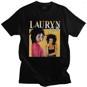 Camisetas para hombre Camisa vintage de Lauryn Hill Hombres Manga corta Ropa informal de algodón Camiseta Cuello redondo Gráfico 90s Rap Tee Tops Merch Ropa de regalo