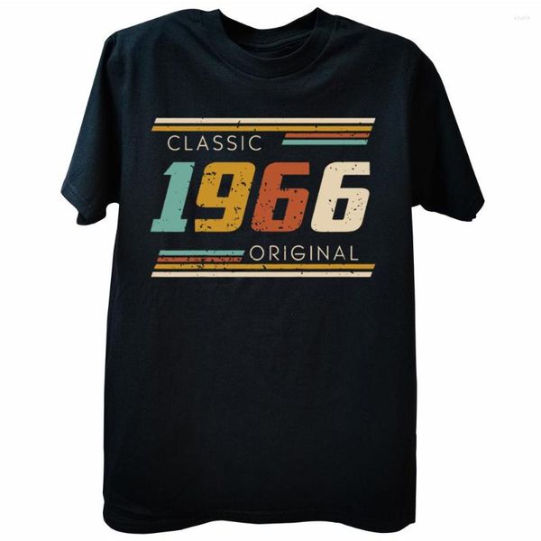 T-shirts pour hommes Vintage Made In 1966 57e anniversaire 57 ans chemise Style d'été graphique coton Streetwear toutes les pièces d'origine cadeaux T-shirt