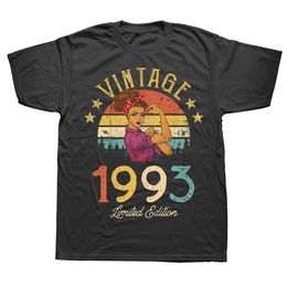 Heren t-shirts vintage gemaakt in 1993 30e 30 jaar oud T shirts zomerstijl grafisch katoen streetwear korte mouw verjaardagscadeaus t-shirt mannen 022223H