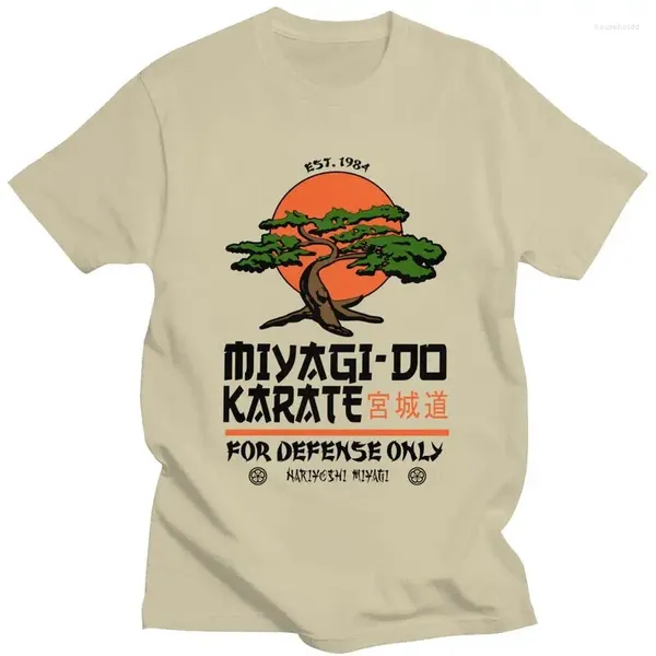 Camisetas Vintage para hombre, camisa inspirada en Miyagi Do para chico de Karate, camisetas de algodón de manga corta, camiseta de moda, camiseta japonesa de Kung Fu Cobra Kai