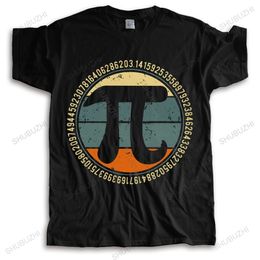 T-shirts pour hommes Vintage Retro Pi Tshirt Hommes T-shirt urbain en pur coton T-shirt à manches courtes Algebra Shirt Math Teacher Tee Tops Loose Fit Vêtements Gif 230418