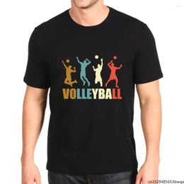 Heren t shirts vintage retro-stijl volleybal tri blend top heren anime t-shirt grafisch shirt