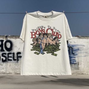 T-shirts pour hommes Vintage manches courtes Ouyang Nana Même Rich Boys Club Trendy Marque VTG American Casual T-shirt