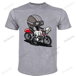 T-shirts voor heren Vintage T-shirts Zwart Cafe Racer Sport Kleding Motor Motor Raco Cotton Tops Speed ​​Racer Motorcycle Men T-shirt 230418