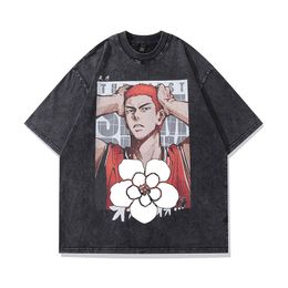 Camisetas para hombres Camisetas vintage vintage para hombres Impresión digital Anime THOCHA GRAÍS