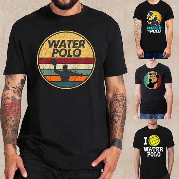 Camisetas de hombre Vintage Water Polo divertida camiseta para hombre mujer novedad camiseta I Love Waterpolo Cool hombres algodón verano marca camiseta