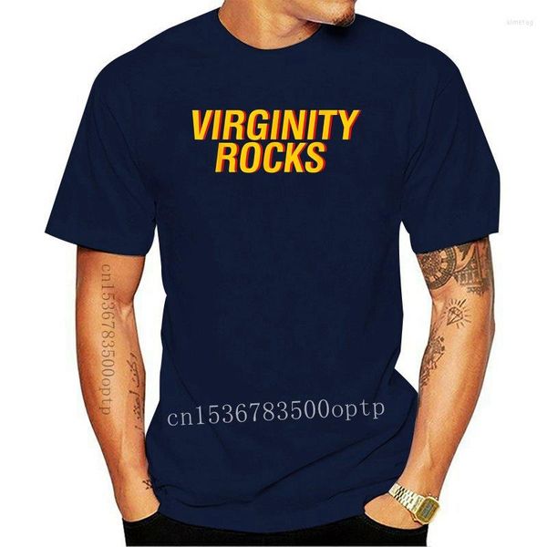 T-shirts pour hommes Virginité Rocks Black Unisexe T-shirt Plus Size Streetwear Funny Tee Shirt