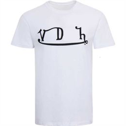 T-shirts voor heren Vons Dutchs Tees Heren Casual T-shirt Zomer Korte mouw Puur katoen Ademend Ronde hals VS High Street Motorrijder Trendy Tops 2024 Nieuwe collectie XUIO