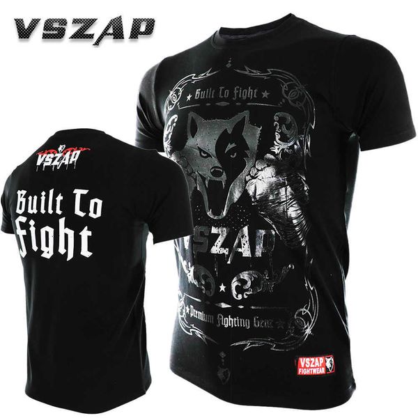 Camisetas de hombre VSZAP MMA Ropa Camisas Rashguard Fitness Base Layer Skin Tight Levantamiento de pesas Hombres Camisetas Muay Thai Shorts Boxe J230516