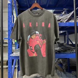 T-shirts hommes VTG AKIRA Cyberpunk Cartoon Vintage T-shirt d'été coton lâche mode décontracté hommes et femmes à manches courtes T240117