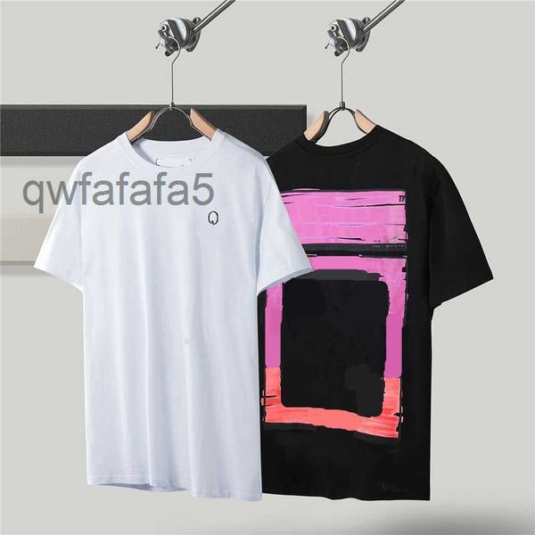 Camisetas para hombres W Summer Womens Diseñadores de manga corta Fashion Mens Designer Tops Tops Ropa de camiseta White Black Crew Teck Cotton S SX-L 65LD