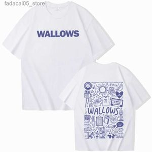 T-shirts masculins Wallows Shirt Music Album Fan Rock T-shirt O-Colk à manches courtes Unisexe Q240426