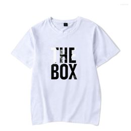 T-shirts masculins Wamni Roddy Ricch de Doos Tshirt Mannen Vrouwen Kids Gedrukt Grappige Mode Hip Hop Zomer Kawaii Unisexe Kpop Tops