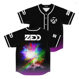 T-shirts masculins Wamni Zedd Rave Music Festival Festival Uniforme Hip Hop Style V-Col