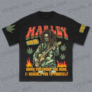 T-shirts hommes Warren Graphic T-shirts Skull Print 100% coton T-shirt pour hommes et femmes Hip Hop Strtwear Lota Hot Sale Tops T240325