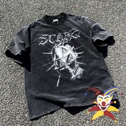T-shirts pour hommes Lavé Saint Michael Dark Knight Limited T-shirt Hommes Femmes Tee Top T-Shirtyolq