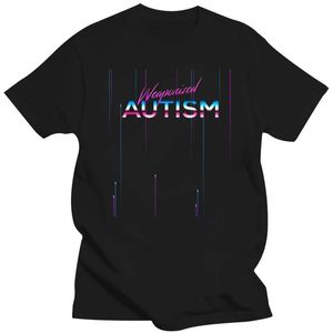T-shirts voor heren Weaponized Autism Shirt Disco Style Funny 80S Esthetisch cadeau 230608