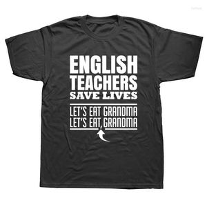 Camisetas de hombre WEELSGAO diseño creativo camiseta Hipster cuello redondo para hombre PROFESOR DE INGLÉS Save Lives Cool 3d Printing