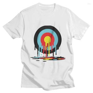 T-shirts pour hommes Weeping Target Shirt Hommes Coton Tshirt T-shirts élégants T-shirts à manches courtes Tir à l'arc Archer Darts Shoot T-shirt Slim Fit Vêtements 2022