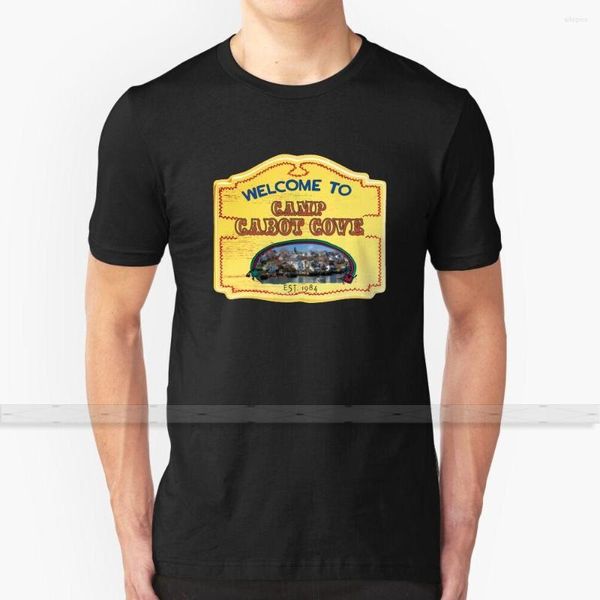 T-shirts pour hommes Bienvenue au camp Cabot Cove - Chemise Homme Impression 3D Haut d'été Col rond Femme Crystal Lake Murder
