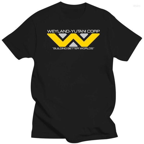 T-shirts pour hommes Weyland Yutani chemise Aliens t-shirt film imprimé coton respirant surdimensionné EU/US hauts hommes femmes