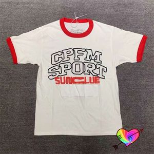 T-shirts voor heren Wit CPFM.XYZ T-shirt Heren Dames Hoge kwaliteit Foam Print CPFM Sport Tee CACTUS PLANT FLEA MARKET Tops Hiphop Korte mouw 230808