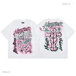 T-shirts pour hommes Blanc Hellstar Records Hommes Hommes Femmes Imprimé Designer Chemise Casual Top T-shirts T-shirt 869