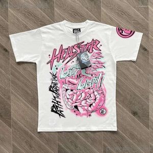 T-shirts pour hommes Blanc Hellstar Records Hommes Hommes Femmes Imprimé Designer Chemise Casual Top T-shirts T-shirt 695