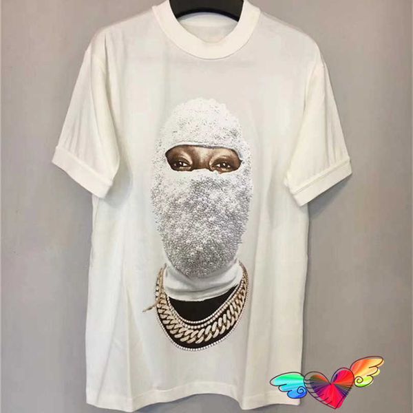 T-shirts pour hommes Blanc Ih Nom Uh Nit Pearl Man T-shirt 2022 Hommes Femmes Masque graphique de haute qualité Ih Nom Uh Nit Tee Sign Tops Paris Short Sleeve 220924H