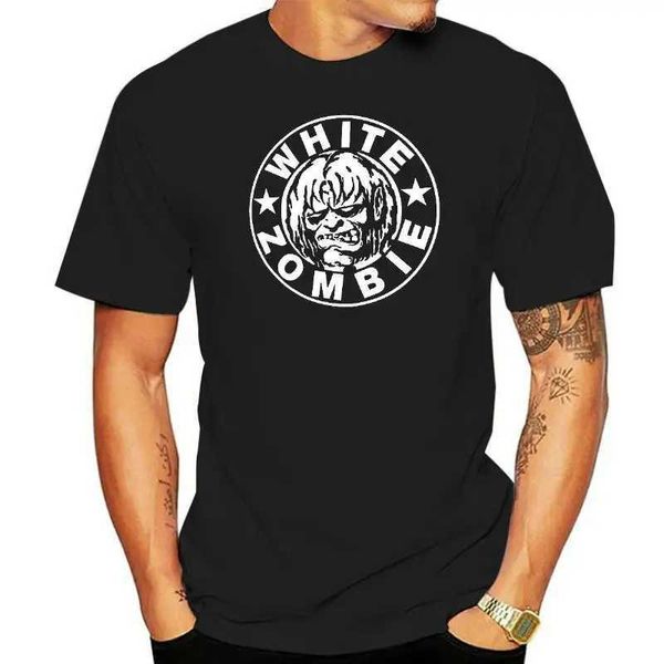 Camisetas masculinas Camiseta blanca de rock negro para hombres blancos-¡NUEVO! Tamaño S M L XL 2XL 3XL 4XL 5XL J240402