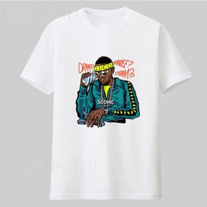 T-shirts pour hommes en gros 2021 Soulja Boy Tyga chemise graphique personnalisé t-shirts hommes à manches courtes Streetwear col rond