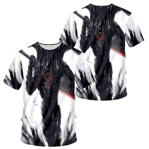 T-shirts pour hommes Gros Berserk Manga Tshirt Guts Griffith Figure 3D Imprimer Summer Anime Harajuku Oversize Tee Casual Hommes / Femmes Top Vêtements