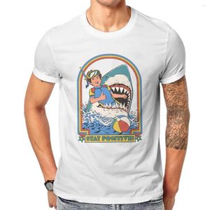 Heren t shirts groothandel zomer verblijf positieve print o-neck high street style tshirts 196330