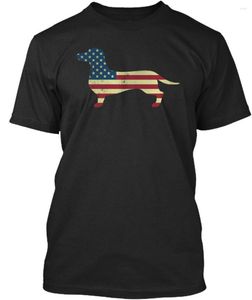 T-shirts pour hommes Wiener Dog Fourth Of July 4Th Sh T-Shirt Eacutelégant (S-3Xl) T-shirt classique à conception personnalisée