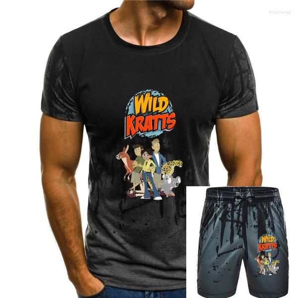 T-shirts pour hommes Wild Kratts Kid Vintage Mens Spring Summer Robe à manches courtes Casual