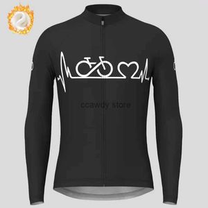 Mannen T-shirts Winter Thermische Uitwerpselen Fietsen 2024 Nieuwe Lange Seves Warme Jerseys Heren BicycRoad Bike Tops ciclismoH2421