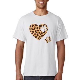 Camisetas para hombres Ropa para mujeres Leopardo Dog de manga corta Cartoon Summer Lady Tee Estampado Top Top Tshirts Camiseta Men'ssm