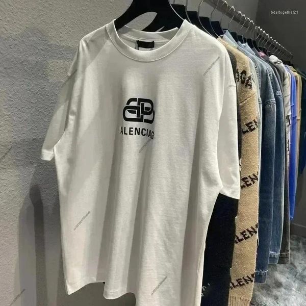 T-shirts pour hommes T-shirt coton t-shirt luxe alphabet graffiti imprimement harajuku plus
