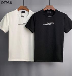 Camisetas de hombre, camiseta de verano de algodón elegante con estampado de letras para mujer/hombre, conjunto de pareja DT936 #